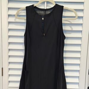Athleta Match Point Dress supersonic black size small